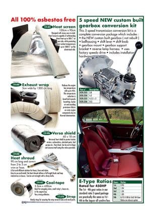 Cooling upgrade - Jaguar E-type 3.8 - 4.2 - 5.3 V12 1961-1974 - Jaguar-Daimler spare parts - 5-speed conversion