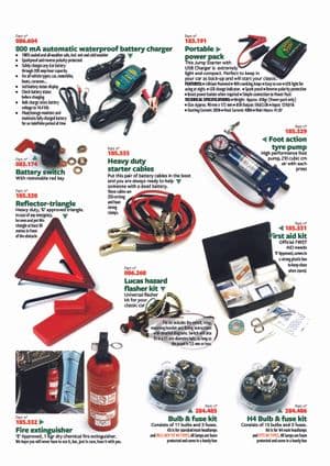 Batteries, chargers & switches - MGTD-TF 1949-1955 - MG spare parts - Practical accessories
