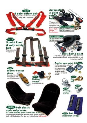 Seats & components - Austin-Healey Sprite 1964-80 - Austin-Healey spare parts - Competition & safety parts
