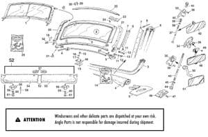Interior fittings - MG Midget 1964-80 - MG spare parts - Windscreen