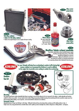 Exhaust system + mountings - Triumph TR5-250-6 1967-'76 - Triumph spare parts - Engine & power tuning 3