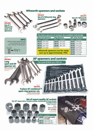 Workshop & Tools - MGTD-TF 1949-1955 - MG spare parts - Spanners & sockets