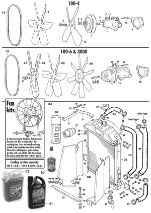 Radiators - Austin Healey 100-4/6 & 3000 1953-1968 - Austin-Healey spare parts - Cooling