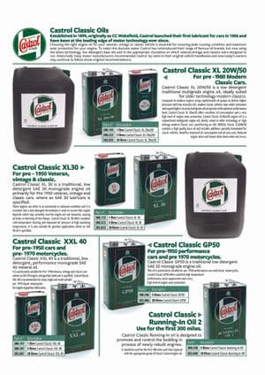 Lubricants - MGB 1962-1980 - MG spare parts - Oils Castrol
