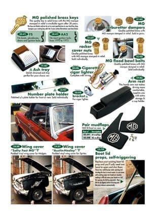 Accessories - Austin-Healey Sprite 1964-80 - Austin-Healey spare parts - Finishing parts