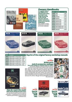 Catalogues - MGB 1962-1980 - MG spare parts - Handbooks