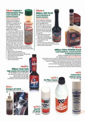 Lubricants - MGTD-TF 1949-1955 - MG spare parts - Fuel additives