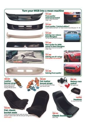Interior styling - MGB 1962-1980 - MG spare parts - Body styling & seats