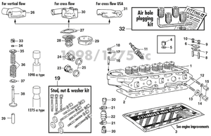 Cylinderhead - Austin-Healey Sprite 1964-80 - Austin-Healey spare parts - Cylinder head 1098/1275