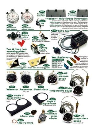 Control boxes, fues boxes, switches & relays - MGB 1962-1980 - MG spare parts - Instruments & Rally