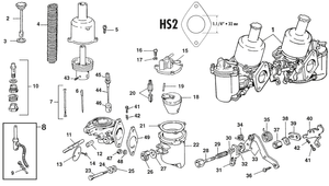 Carburettors - Austin-Healey Sprite 1964-80 - Austin-Healey spare parts - HS2 Carburettor