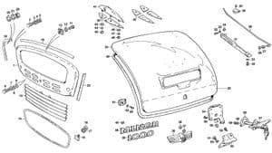 Body fittings - Morris Minor 1956-1971 - Morris Minor spare parts - Radiator & boot fittings