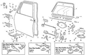 Extenal body panels - Mini 1969-2000 - Mini spare parts - Doors, wind-up windows