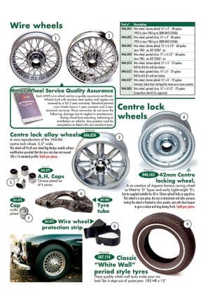 Wheels - Austin Healey 100-4/6 & 3000 1953-1968 - Austin-Healey spare parts - Wheels & accessories