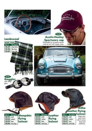 Hats & gloves - Austin Healey 100-4/6 & 3000 1953-1968 - Austin-Healey spare parts - Drivers accessories 1